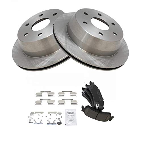 Image of TRQ Rear Ceramic Brake Pad & Rotor Kit