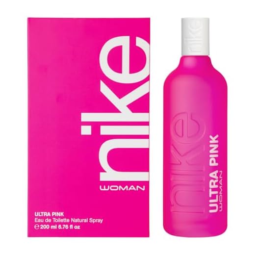 NIKE - Ultra Pink, Colonia Mujer, 200 ml, Perfume Formato Spray, Eau de Toilette Natural y Femenina, Aroma Oriental Gourmand, Fragancia Fresca, Rebelde y de Larga Duración