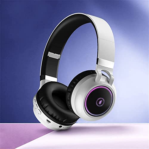Usbinx Life Noise Cancelling Head-Mounted Bluetooth Headset with LED Aperture, Gaming Earphone 9D Surround Bass Sound Headset Built in Microphone Compatible for iOS Android, Kids Gifts