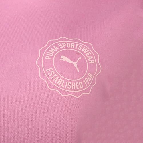 PUMA Womens Emblem Hoodie Casual - Pink3