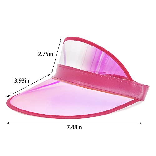 Image of Surkat Plastics Clear Sun Visors UV Protection Hat Cap Headwear Sunhat for Golf Tennis Beach Cycle
