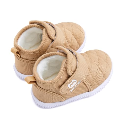 BMCiTYBM Toddler Baby Winter Snow Boots Boy Girl Faux Fur Warm Non Slip First Walking Infant Shoes4