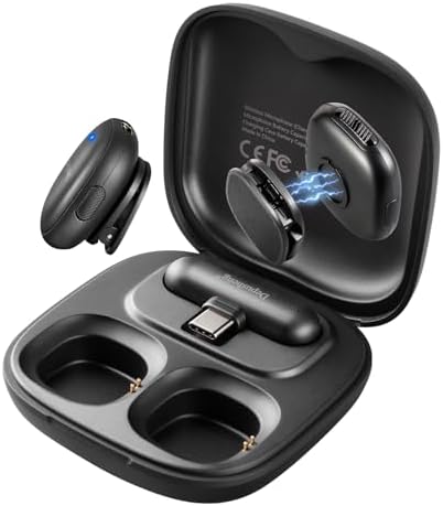Depusheng V2 Wireless Lavalier Microphone for iPhone, iPad and An...