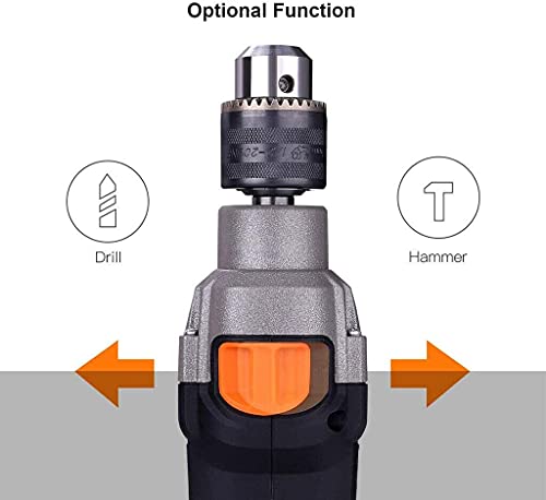 Schlagbohrmaschine 650W 3000 RPM, Hammer und Bohrer 2 in 1, Tiefenanschlag und Schnellspann-Bohrfutter Unterschiedliche… – Bild 5