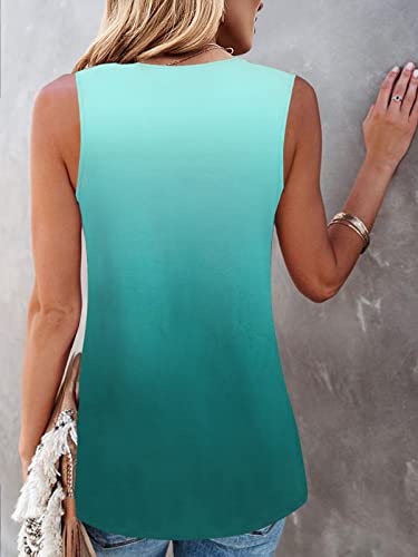 Tecrew Womens Sleeveless Active Tank Tops Ruffle Loose Tunic Blouse Shirt #TOP2