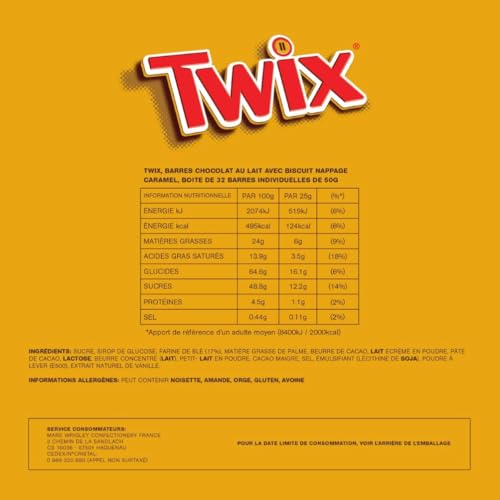 Barres Chocolatées Biscuits Enrobés De Et Caramel Twix La Barre De 50g - vue 5