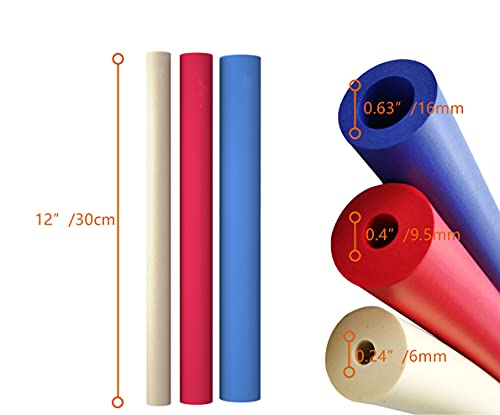 Foam Grip Tubing(6 Pack) - Foam Tubing - Foam Tubes Grip Aid for Utensil - Cutlery Padding Grip Handle for Disabled and Elderly - Image 3