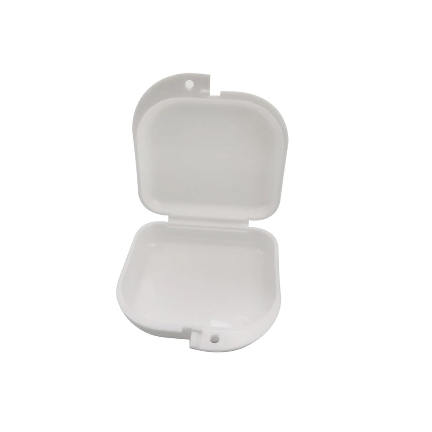 Denture Retainer Mouth Guard Case Denture Storage Box Plastic Container(L-Blue)