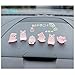 Borrllkeer 6 Packs Car Dashboard Ornament Cute Lucky Piggyï¼ŒOffice Cab Small Gadget Decoration Interiorï¼ŒRear View Mirrorï¼ŒCab Decorationsï¼ŒGifts for Women Men(Pink)
