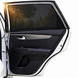 Tendine Parasole Auto Bambini, 2 Pezzi, Oscuranti Universali per Finestrini Posteriori, Protezione UV e Privacy, Senza Ventose, Autoaderenti e Traspiranti, Tendina Auto per Neonati e Bambini
