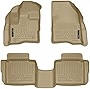 Husky Liners | Weatherbeater Series | Front & 2nd Seat Floor Liners - Tan | 98703 | Fits 2010-2019 Ford Taurus 3 Pcs