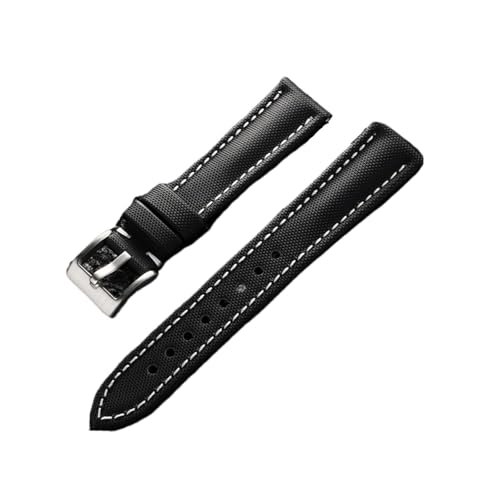 Bracelet de montre en toile nylon étanche 19mm pour remplacer un bracelet usé