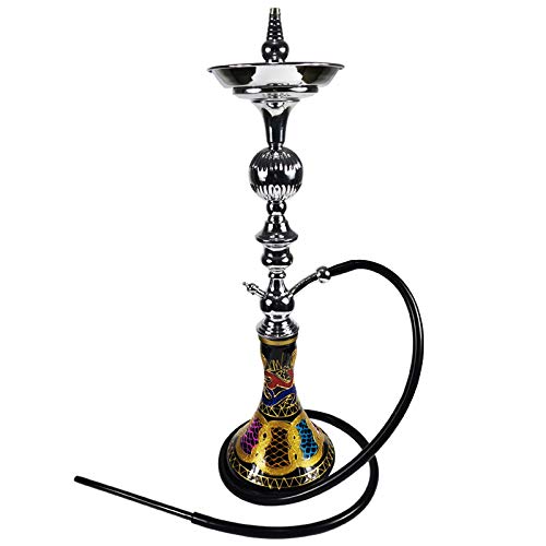 Anyi Eisenstück Einzel-Rohr-Huka-Verzierung Pot Shisha Big Smoke Bar KTV – Bild 3