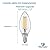 Great Eagle Lighting Corporation Candelabra B11 LED 2700K Warm White Light Bulbs 60W 500 Lumens, Dimmable, Filament E12, UL Listed (6 Pack)