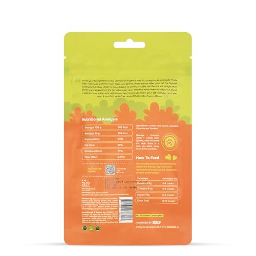 Image of Chicken Shreds Soft Cat Treats for Kittens & Adult Cats | Made with Real Meat | Grain-Free Daily Reward Treats with Taurine & No Fillers | 35g