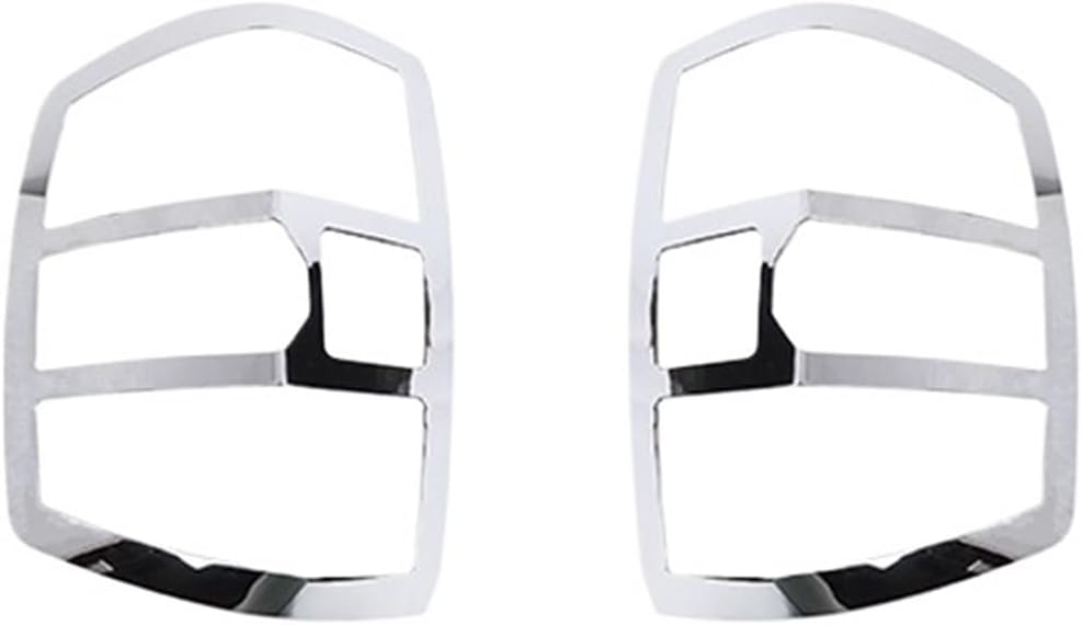 Compatible For Chevrolet Silverado 2014 2015 2016 2017 2018 Car Rear Taillight Tail Light Lamp Decoration Cover Accessories(C1 blank)