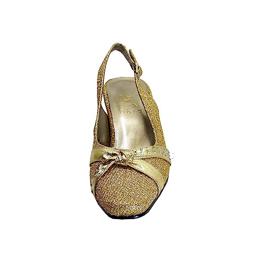 Floral Velma Women's Wide Width Dress Slingback Pumps with Bow2