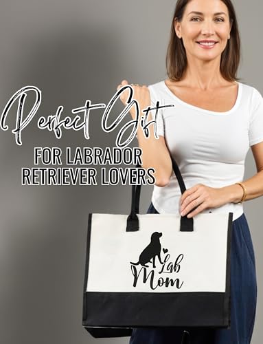 Bolsa Tote InnoBeta con diseño Labrador Retriever, cierre superior con cremallera y correa para el hombro para mujeres miniatura 4