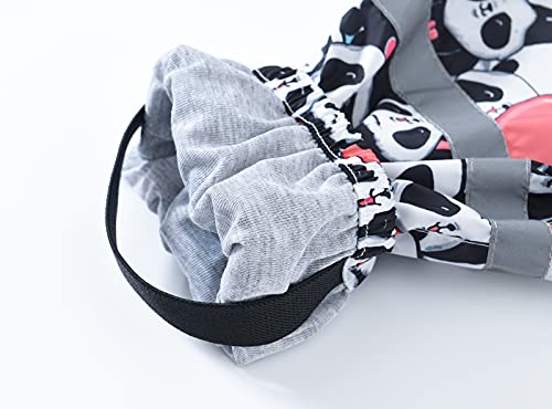 Kids Waterproof Rain Pants Toddler Boys Girls Lightweight Reusable Mud Dirty Proof Pants (Black-B, 5-6 Years)4