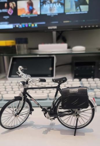 UMESEE 3D Metal Puzzles Toy Bike for Teenagers and Adults, Simulation Mini Bicycle Model Scale Kit, 3D Bicycle Model Building Kit, DIY Craft Kits 3D Puzzles for Beginners (Black) - Image 2