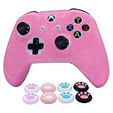 ROTOMOON Glitter Silicone Skins for Xbox One Controller with 8 Thumb Grips - Sweat-Proof Anti-Slip Cover Protector Compatible with Xbox One S/X