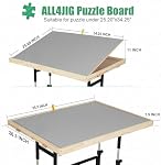 ALL4JIG 1500 Piece Jigsaw Puzzle Table with Legs, 25.2"x34.25" Adjustable Puzzle Board for Adults – 4 Drawers & Cover, for Diamond Painting, Fuse Beads, and More, Birthday Gift for Mom