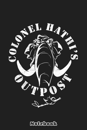 Hathi's Outpost Notebook: 6x9 120 Pages, Ruled Notebook, Journal, Daily Diary, Organizer, Planner