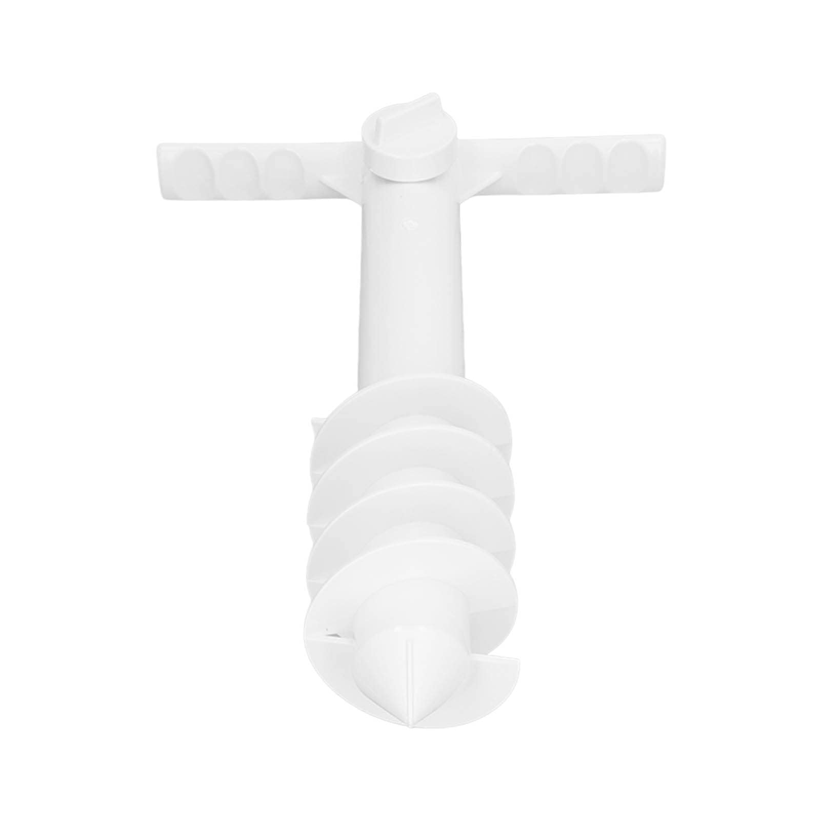 Yosoo Health Gear Support de sécurité Multifonction pour Parasol de Plage, Ancre de Sable, avec 5 Vis en Spirale, Base Extérieure Robuste, Facile à Installer, Piquet de Saisie vent Blanc