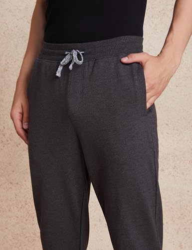 Image of Amazon Brand - Symbol Men's Cotton Rich Strechable Knit Terry Track Pants - Regular Fit