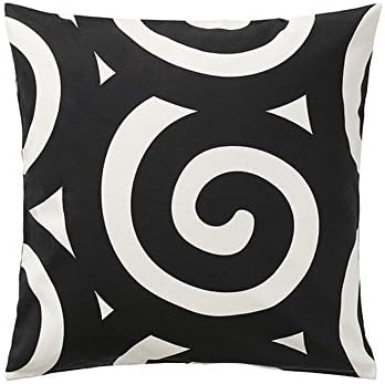 Tradklover IKEA Throw Pillow Cover Cushion Sleeve Black White Abstract New