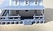 Outland Models Train Railway Layout Country 2-Story House White Z Scale 1:220
