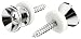 Mighty Mite MM5610C Traditional Style Chrome Guitar Strap Buttons, 2-Pack