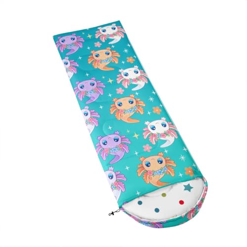 Erosebridal Cute Axolotl Sleeping Bags for Warm Cold Weather miniatura 3