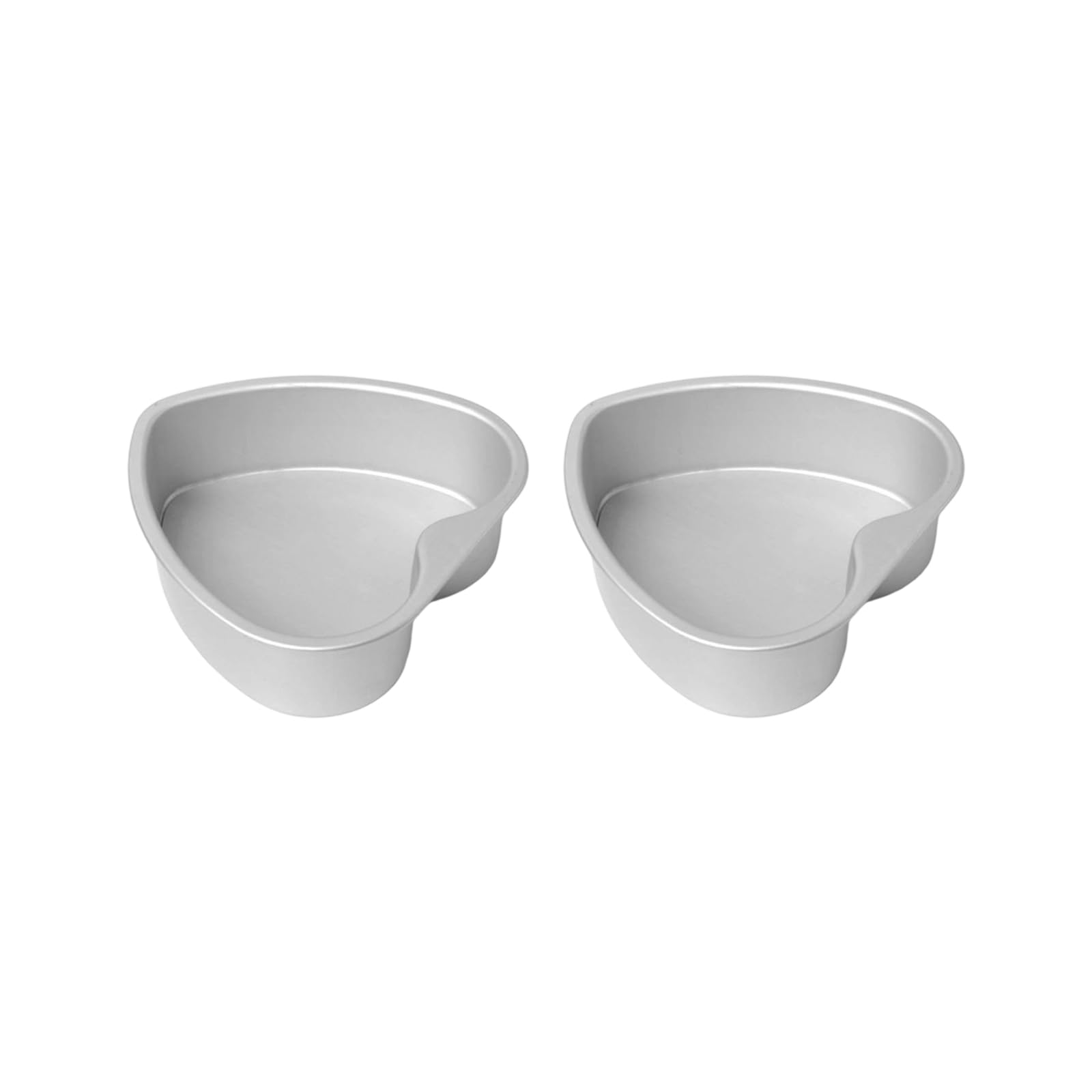 MALSSE Of 2 Heart Shape Baking Pan Aluminum Materials Sturdy Easy to Cleaning Kitchen Essential Nonstick Pan Sturdy