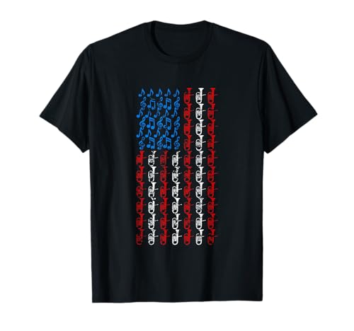 Tuba American Flag 4th of July Men Women Tubaist USA Vintage T-Shirt