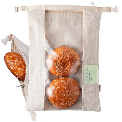 10 Best Reusable Bread Bags That Keep Your Loaves Fresh Longer 4 ORORIN Reusable Bread Bags for Homemade Bread (2-Pack)