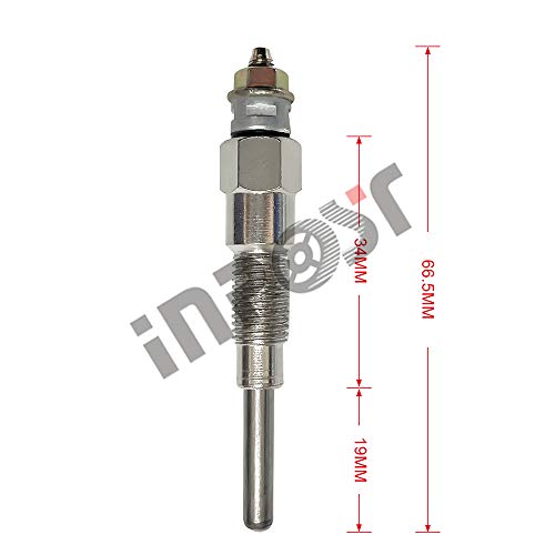 INPOST 1 bougie de préchauffage 16851-65512 pour moteurs Kubota D640 D722 D782 D902 D905 D1005 D1105 V1305 V1505 Z482 Cover