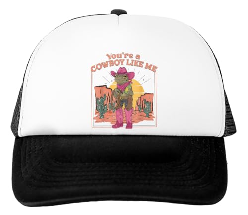 Youre A Cowboy Like Me Cowboy Gorra De Béisbol Unisex Blanca Sombrero Ajustable