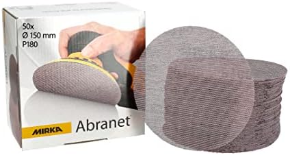Mirka Abranet sanding discs 150 mm Hook & Loop Grit P180 50 pcs