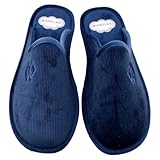 Biorelax - Zapatillas de casa con Piso Acolchado 658209 Sintético Hombre Color: Marino Talla: 41