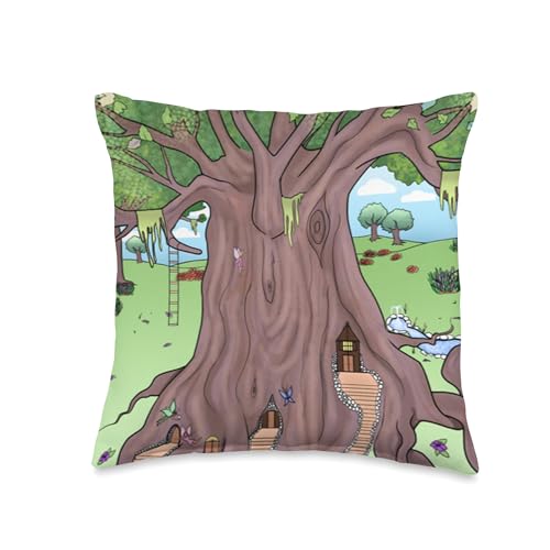 fairymoore fairy tales pillow Throw Pillow