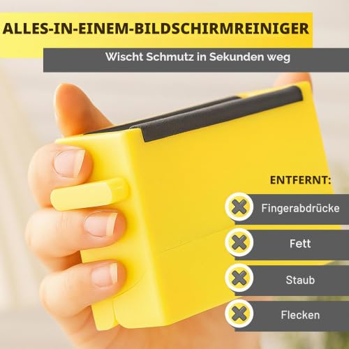Reinigungsbox für Handy – Wiederverwendbarer All-in-One-Bildschirmreiniger für Smartphones. Entfernt Fingerabdrücke, Fett, Staub und Schlieren, für spiegelglatte Sauberkeit