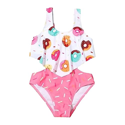 RNTOP Baby Girls Cute One Piece Swimsuit Toddler Girls Bikini Donut Backless Bathing Suit Jumpsuit (A, 9-12 Months)