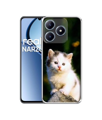 Image of Sweet Cat Design Printed Silicon Soft TPU Back Case Cover for Realme C63 4G / Narzo N63 4G