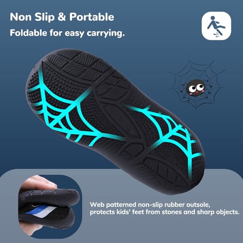 Image of WateLves Wide Toddler Water Shoes Kids Barefoot Athletic Sneakers Girls Boys Quick Dry Aqua Socks for Beach Hiking Swim Kayak Sport Accessories, Camping Essentials