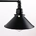 UNITARY Farmhouse Kitchen Light Fixtures, Rustic Dining Room Light Fixture with 3 E26 Bulb Sockets, Black Metal Pool Table Lights, Pendant Lights Kitchen Island, Ceiling Pendant Light Fixtures