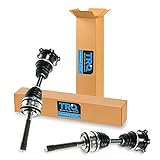 TRQ Front Driver and Passenger Side CV Axle Shaft Assembly Set Neoprene Boots Moly Greased Compatible with 1986-1995 Toyota 4Runner Pickup