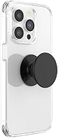 Vista 2 de PopSockets Agarre para teléfono con soporte expandible, agarre adhesivo, color negro
