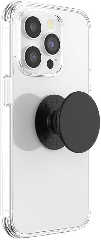 PopSockets Adhesive Phone Grip, Holder, Phone Stand, Black - Black