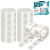 gegemaoyi 1000Pcs Clear Glue Dots Double Sided Adhesive Points for Balloons Craft Decor